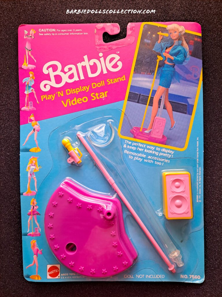 Barbie Play 'N Display Doll Stand Video Star