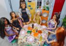 Barbie Friendsgiving Dinner Diorama