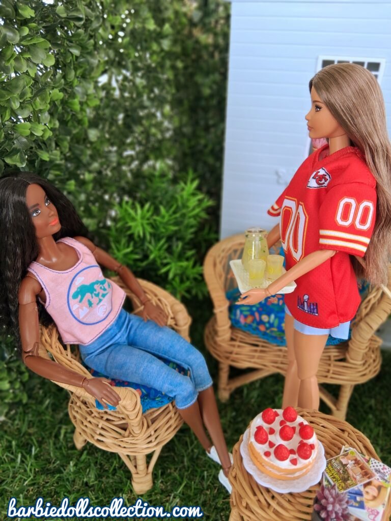 Barbie Spring Diorama: Backyard Fun with Friends