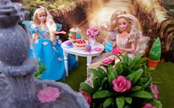 Spring Tea Barbie Diorama