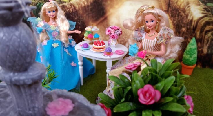 Spring Tea Barbie Diorama