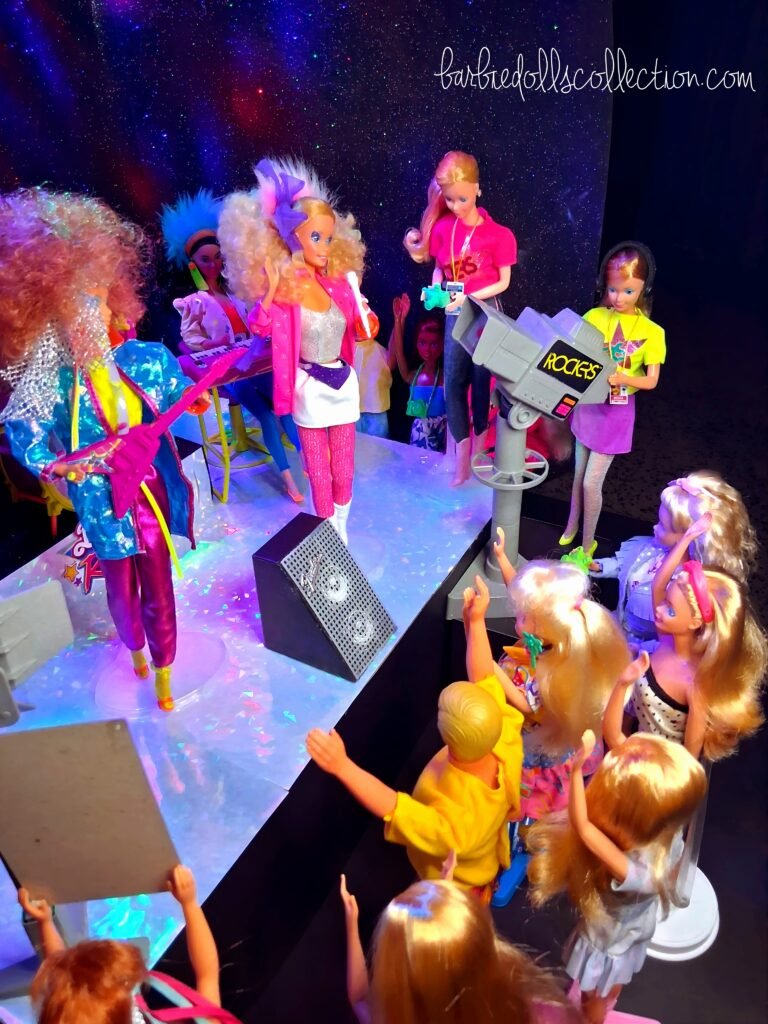 Audience watching Barbie and The Rockers on stage