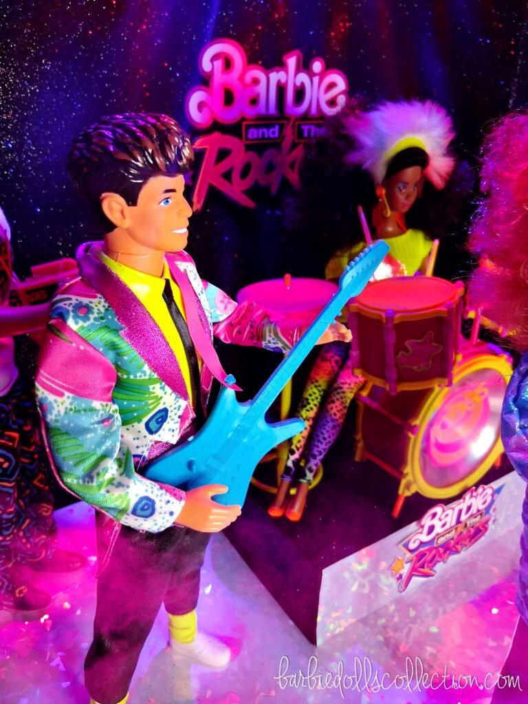Dereck of Barbie and The Rockers performing on stage