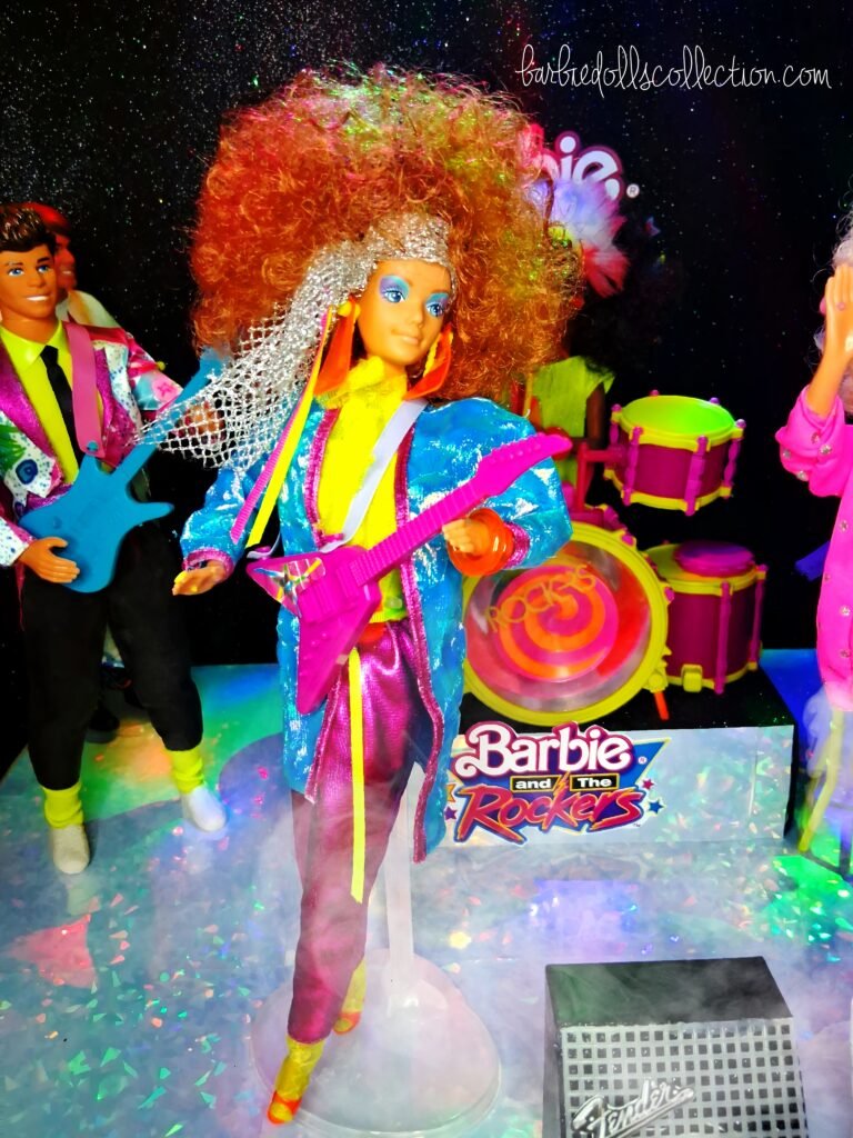 Diva of Barbie and The Rockers standing full body on stage