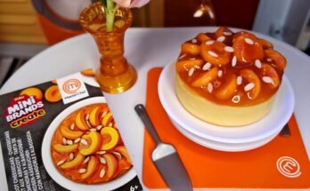 Mini Brands Create MasterChef Almond & Apricot Cheesecake